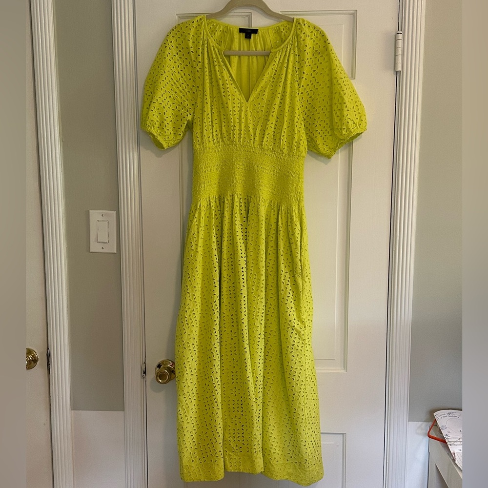 J. Crew Provence Smoked Waist Dress